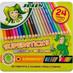 Crayons de Couleur Superstick Metallic & Neon Mix
