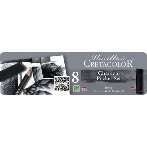 CRETACOLOR Charcoal Pocket Set - 1 set