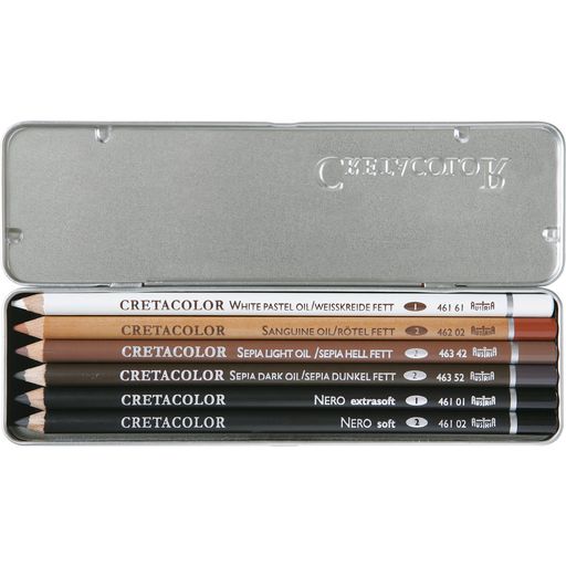 CRETACOLOR Oil Pencil Drawing Set - 1 Set