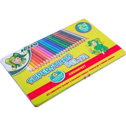 JOLLY Crayons de Couleur Superstick DELTA - 24 pièces