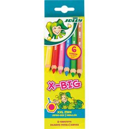 JOLLY Crayons de Couleur X-BIG - 6 pièces