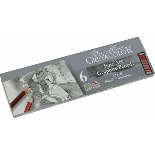 CRETACOLOR 6 Fine Art Graphite Pencils - 1 set