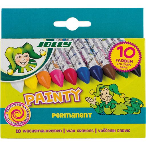 JOLLY Painty pralne voščene barvice - 10 k.
