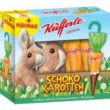 Ensemble Lapin en Peluche + 4 Carottes au Chocolat