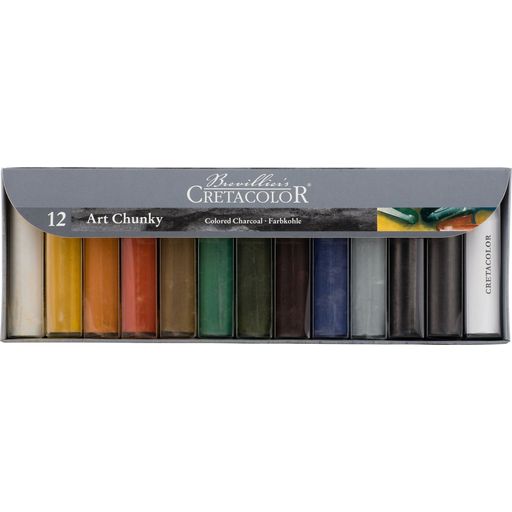 CRETACOLOR Fusains Colorés Art Chunky - 1 kit