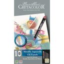 CRETACOLOR Oil Based Watercolour Crayons - Metallic - 1 set