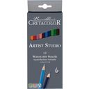 Crayons de Couleur Aquarelle Artist Studio - 12 pièces