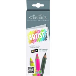 Artist Studio Mega Pencils - Neon and Graphite