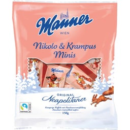 Mikołaj i Krampus wafelki Neapolitaner mini - 150 g