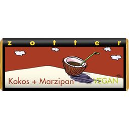 Zotter Schokoladen Bio Kókusz + Marcipán - 70 g