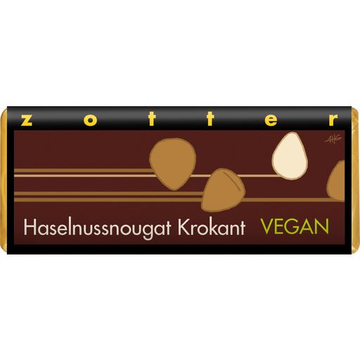 Zotter Schokoladen Hazelnoot nougat bros - 70 g
