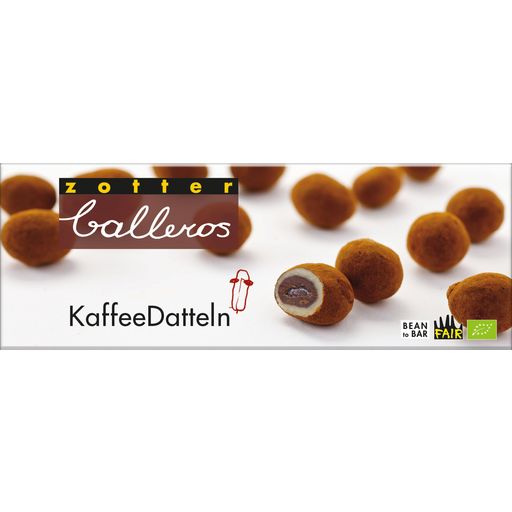 Zotter Schokoladen Bio balleros "KaffeeDatteln" - 100 g