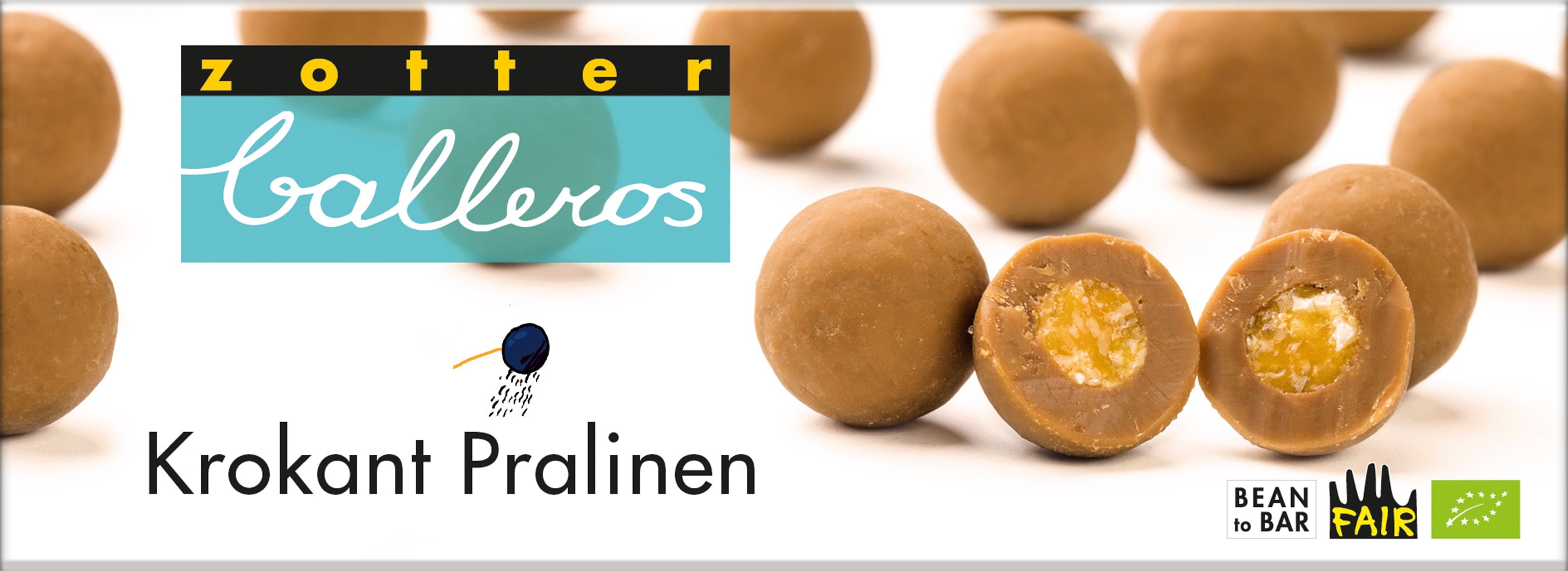 Zotter Schokoladen Bio Balleros "Krokant Pralinen"