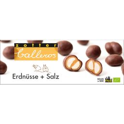 Zotter Schokoladen Bio Balleros Erdnüsse + Salz - 100 g