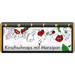 Zotter Schokoladen Bio Kirschschnaps mit Marzipan - 70 g