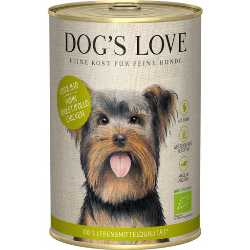 Dog's Love Hrana za pse BIO piščanec - 400 g