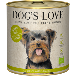 Dog's Love Nourriture pour Chien BIO Poulet - 800 g