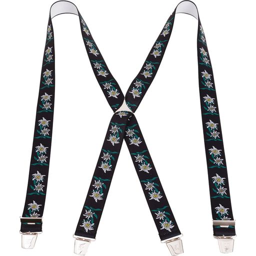 Karlinger Suspenders - Edelweiss Black