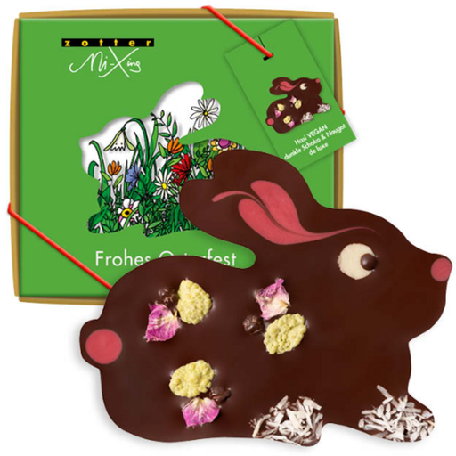 Organic MiXing Vegan Bunny in Dark Choco & Praline Deluxe - 100 g