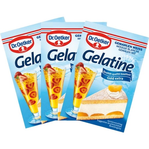 Dr. Oetker Gelatine Gemalen Wit - Set van 3 - 27,60 g