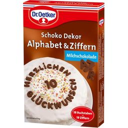 Dr. Oetker Chocolate Decor - Letters & Numbers - 58 g