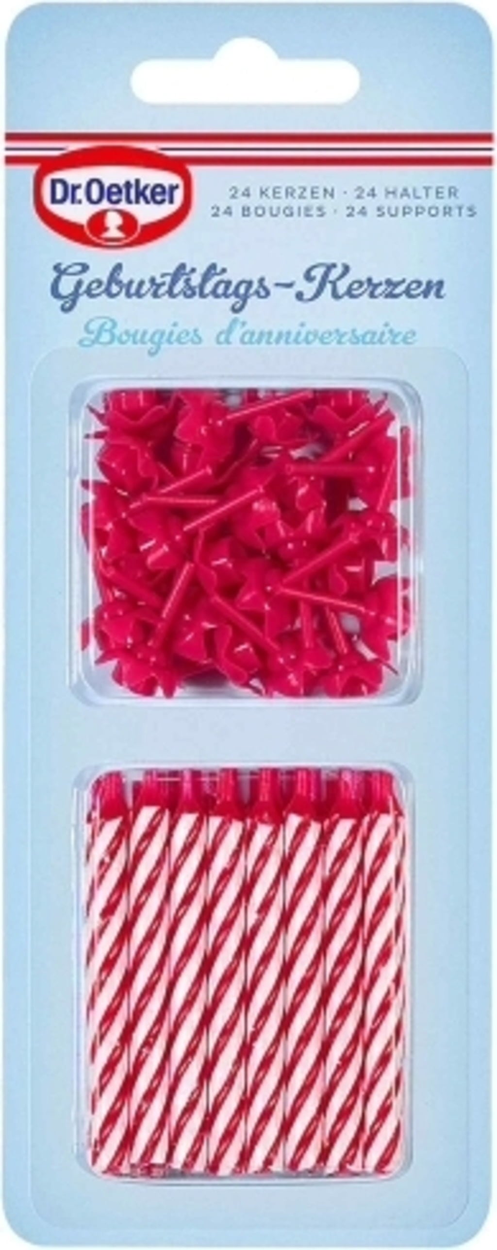 Verjaardagskaarsen, Rood