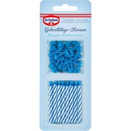 Dr. Oetker Bougies d'Anniversaire - bleu