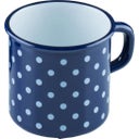 RIESS Drinking Mug or Pot with Polka Dots - Blue