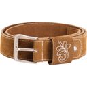 Karlinger Leather Belt with Embroidery