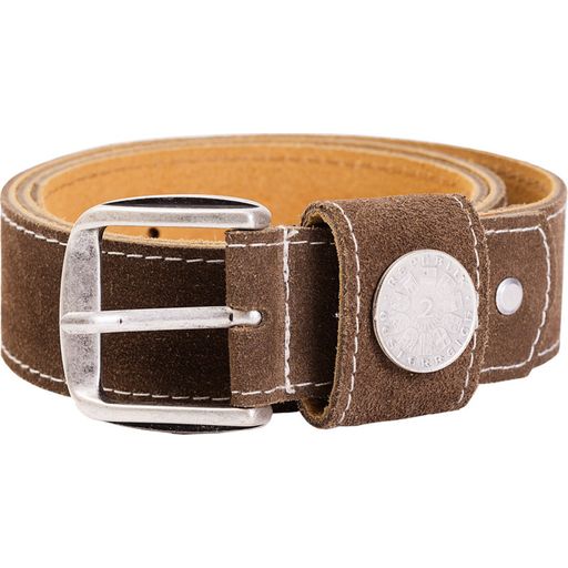 Karlinger Leather Belt with Coin