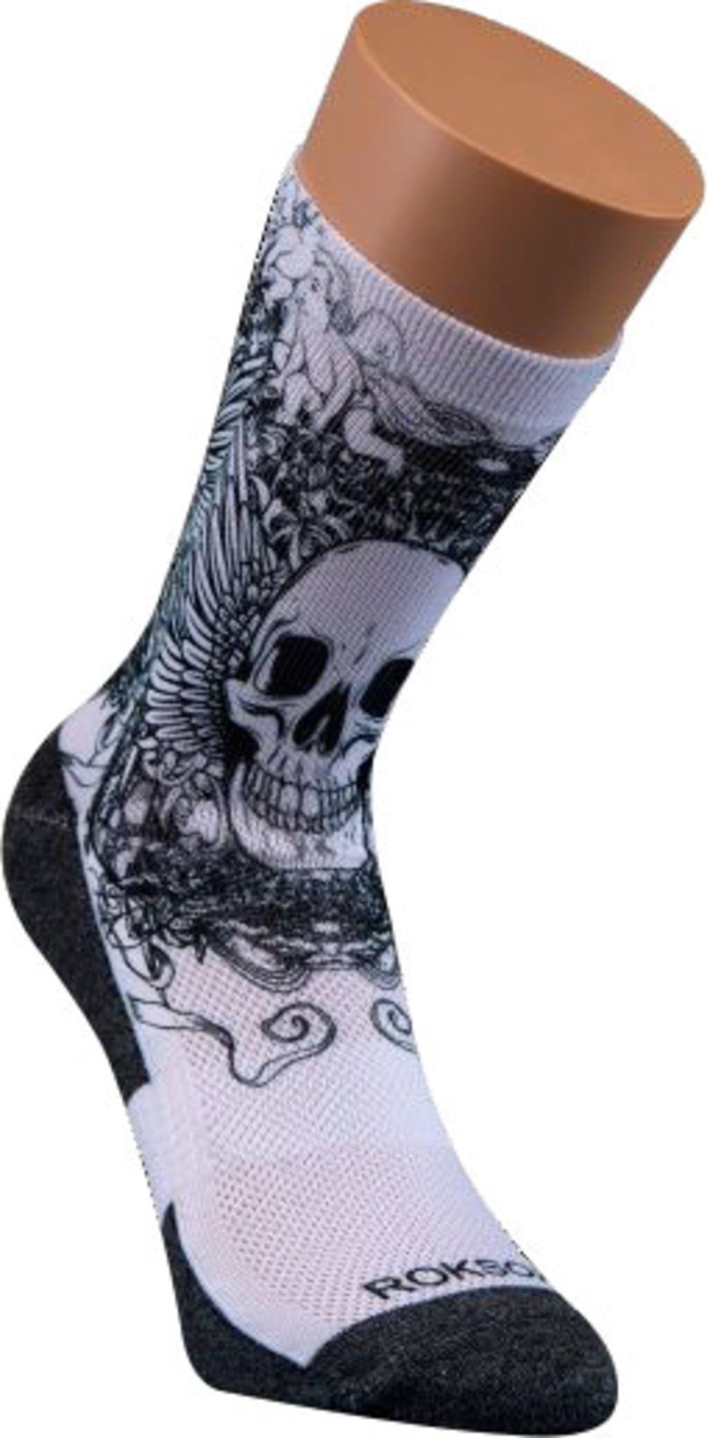 Roksox Sportsocken mit Totenkopfmotiv