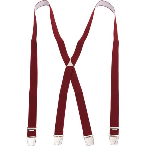 Karlinger Suspenders - Burgundy in 25mm width