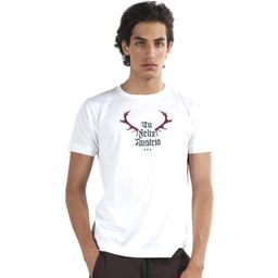 Tu Felix Austria Men's T-Shirt White - "Horn Wine Red"