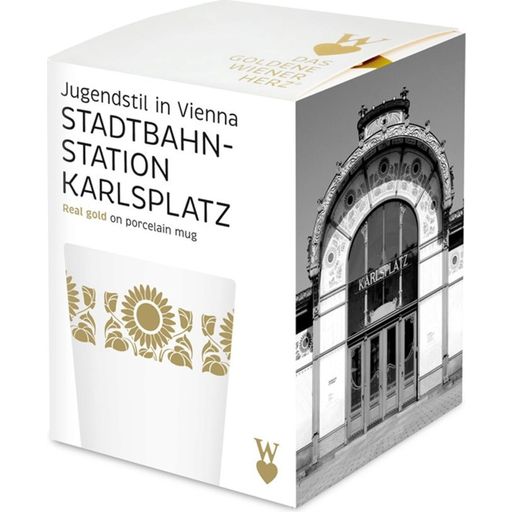 Das Goldene Wiener Herz® Porcelanast kozarec Karlsplatz - 1 k.