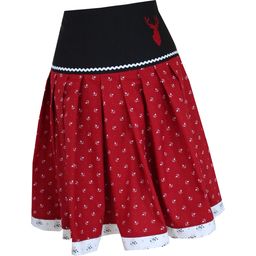 Poje Tracht Traditionele rok rood-zwart