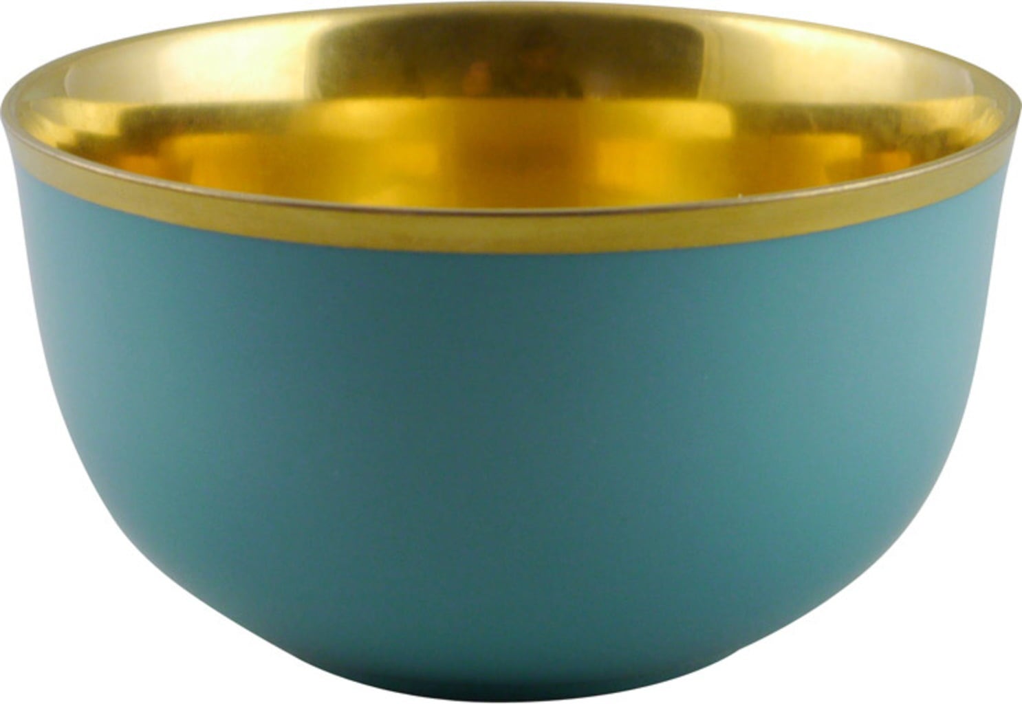 Champagne Bowls, Turquoise & gold