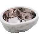 Walnootschelpdecoratie in platina