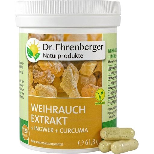 Weihrauch Extrakt +Ingwer +Curcuma Kapseln - 120 Kapseln