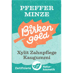 Birkengold Natur Zahnpflege Kaugummi, Pfefferminze - 20 Stk. (28 g)