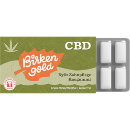 CBD Xylitol Tandverzorgende Kauwgom, Groene Munt/Menthol - 17 g