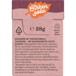 Birkengold Natur Kaugummi Zimt - 20 Stk. (28 g)