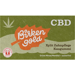 CBD Xylitol Tandverzorgende Kauwgom, Groene Munt/Menthol - 17 g