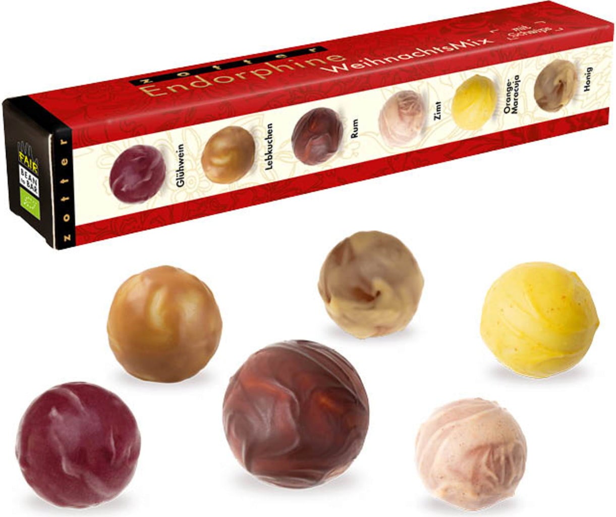 Organic Endorphins Christmas Mix - 6 Pcs Mix
