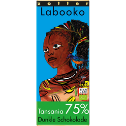 Zotter Schokoladen Organic 75% Tansania Labooko - 70 g