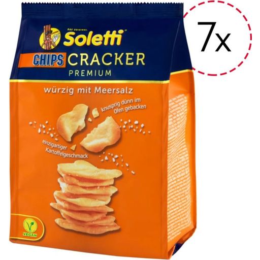 Soletti Chips Cracker Premium - Con Sale Marino - 7 pezzi