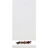 Framsohn "Horses" Hand Towel with Printed Border 