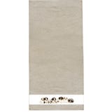 Framsohn "Dogs" Shower Towel with Printed Border 