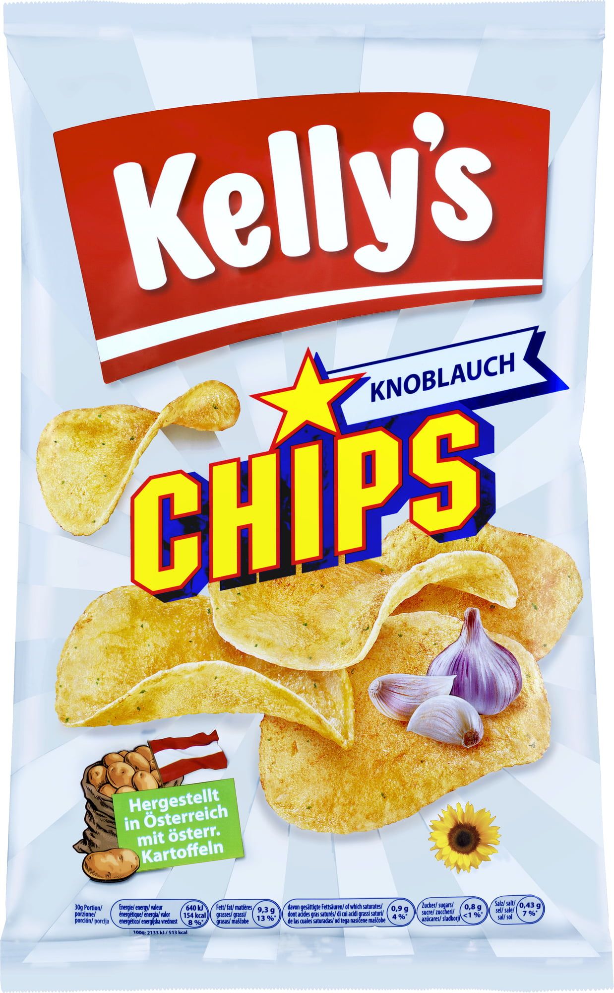 Kelly´s Knoflookchips - From Austria Onlineshop